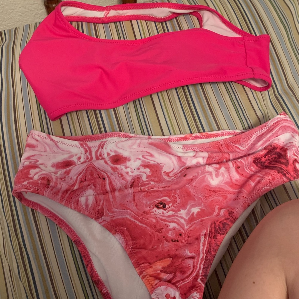 High wasted bathing suit